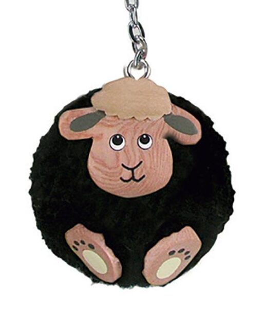 Sleutelhanger Pompoen Schaap - zwart