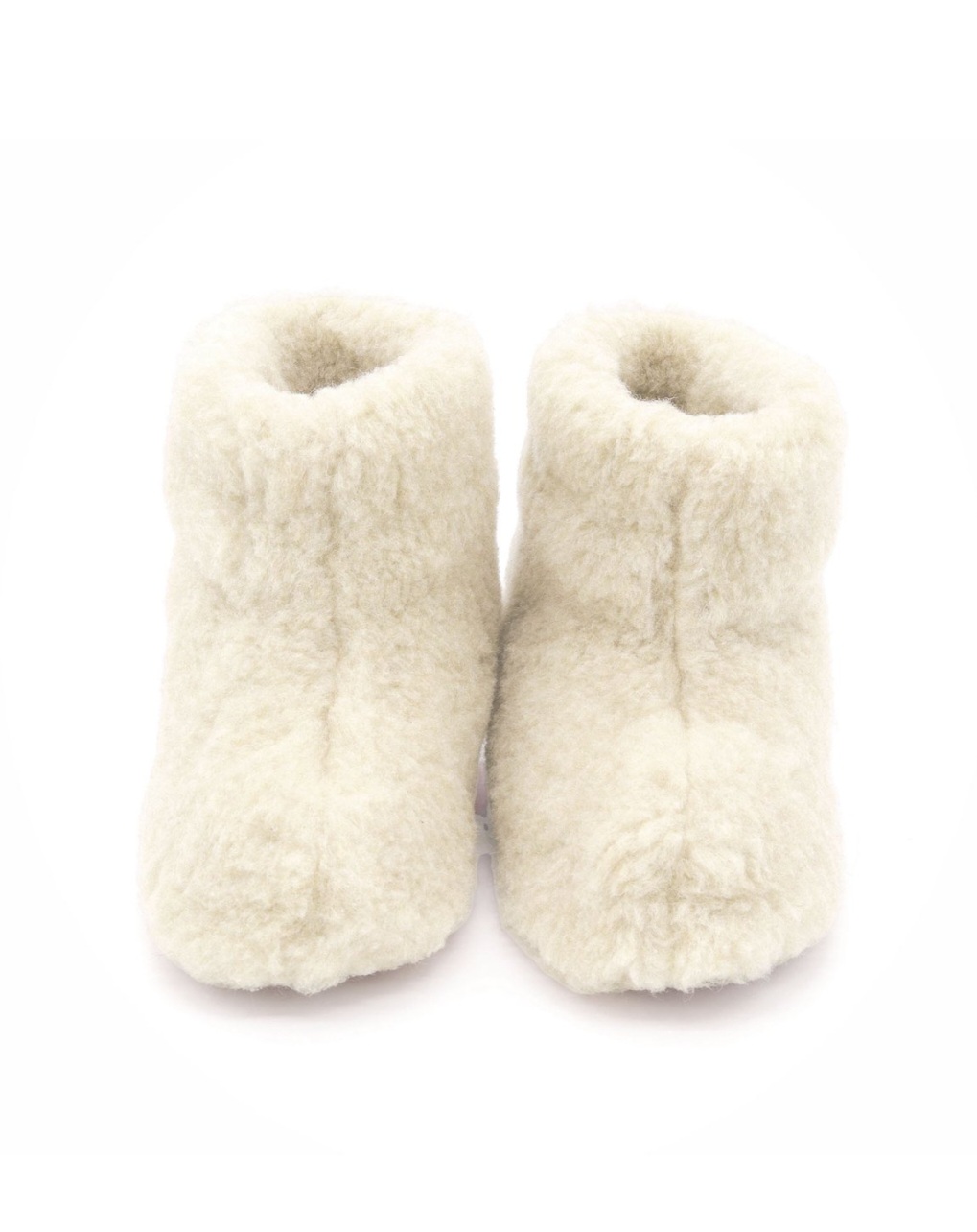 Schapenwollen sloffen - wit